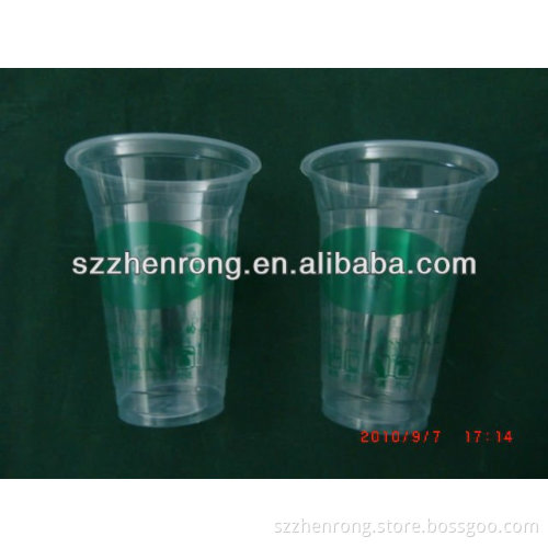 special design thick vacuum forming clear plastic cup